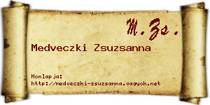 Medveczki Zsuzsanna névjegykártya